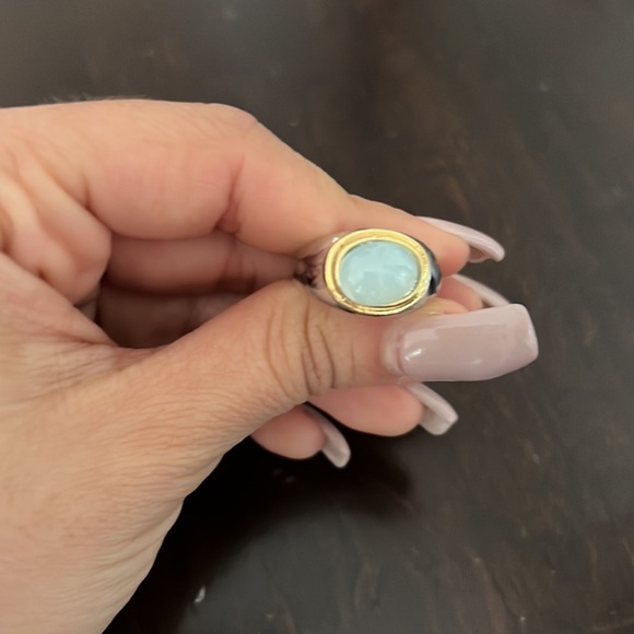 Antique Ring Moonstone Gemstone - Picture 2 of 3